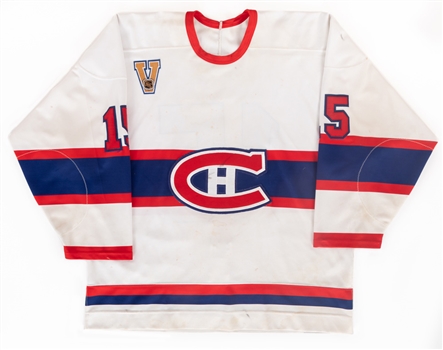 Darren Langdon’s 2003-04 Montreal Canadiens Game-Worn 1945-46 Vintage Set Jersey 