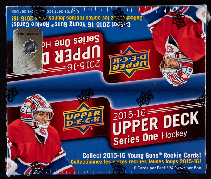 2015-16 Upper Deck Series One Factory Sealed Retail Box (24 Unopened Packs) - Connor McDavid Rookie Card Year!