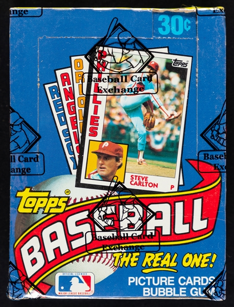 1984 Topps Baseball Wax Box (36 Unopened Packs) - BBCE Certified - Don Mattingly Rookie Card Year Plus Ryan, Ripken Jr, Sandberg, Boggs and More
