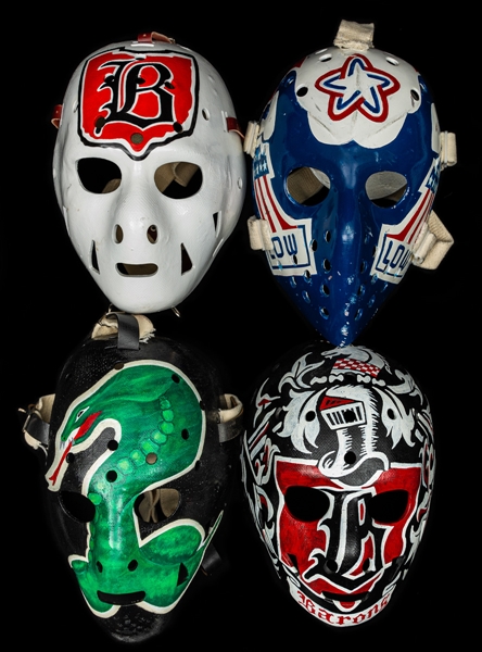 Lot Detail - Vintage Replica Goalie Mask Collection of 4 Including Lowe ...