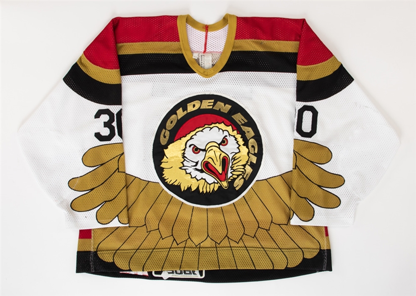 Tom Drapers 1993-94 IHL Salt Lake Golden Eagles Game-Worn Jersey - Teams Final Season!