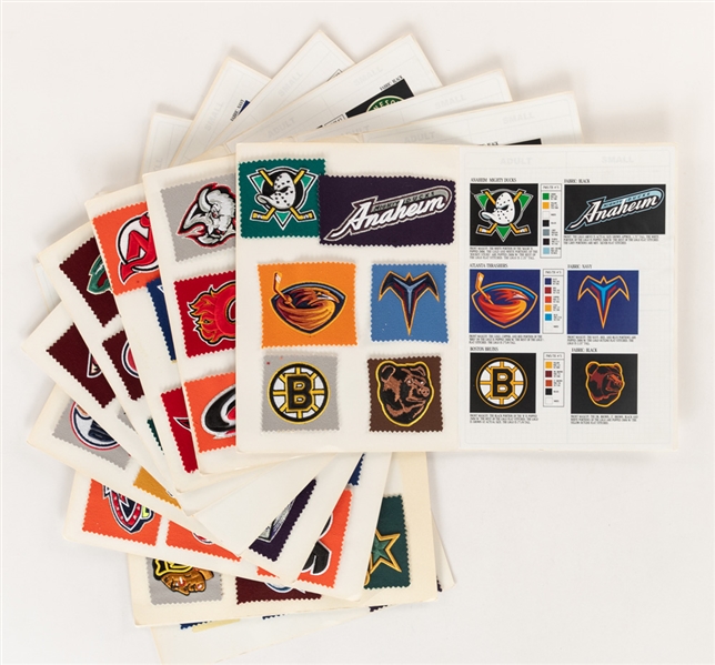Early-to-Mid-2000s National Hockey League Logo Crests and Colour Guide Kit 