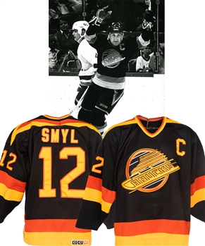 1981-82 Stan Smyl Vancouver Canucks Game Worn Jersey