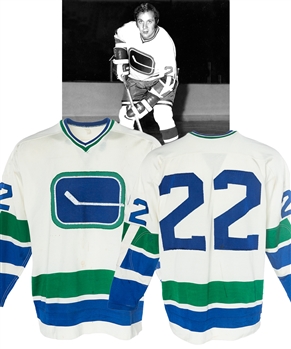 Garth Rizzutos 1970-71 Vancouver Canucks Inaugural Season Game-Worn Jersey with LOA 