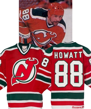 Garry Howatts 1982-83 New Jersey Devils Inaugural Season Game-Worn Jersey 