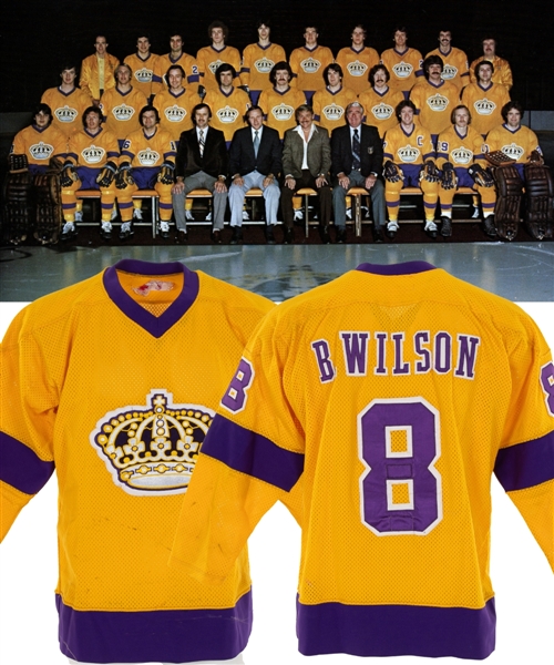 Bert Wilsons 1979-80 Los Angeles Kings Game-Worn Jersey - Nice Game Wear! - Team Repairs!