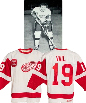 Eric Vails 1981-82 Detroit Red Wings Game-Worn Jersey - Norris 50th Patch!