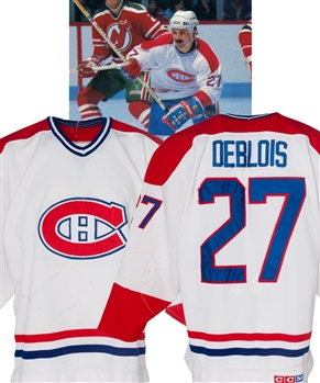 Lucien DeBlois 1984-85 Montreal Canadiens Game-Worn Jersey with LOA 