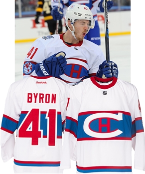 Paul Byrons 2016 Winter Classic Montreal Canadiens Game-Worn Jersey with Team LOA - Photo-Matched to His Goal!