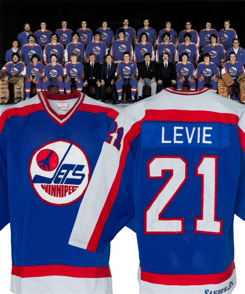 Craig Levies 1981-83 Winnipeg Jets Game-Worn Jersey 