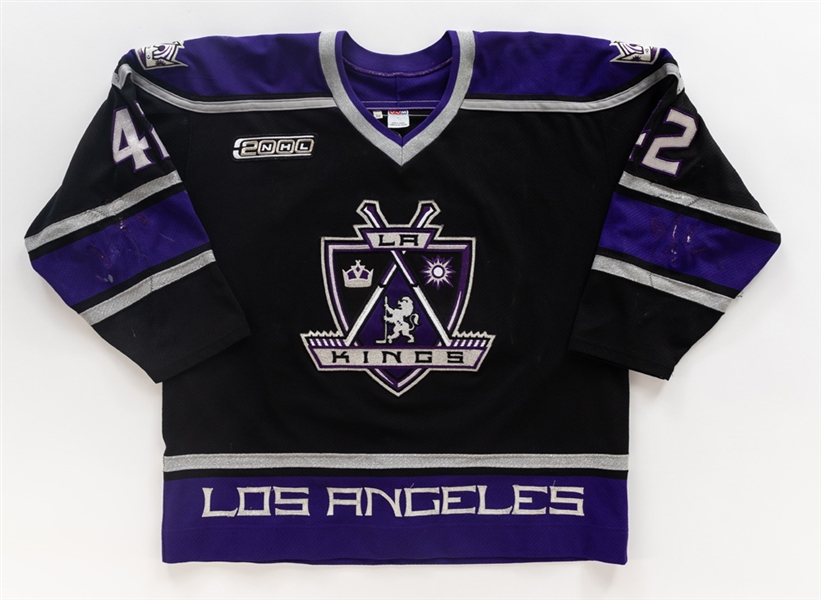 Dan Bylsma’s 1999-2000 Los Angeles Kings Game-Worn Jersey - NHL 2000 Patch! - Nice Game Wear!