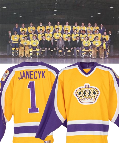 Bob Janecyks 1986-87 Los Angeles Kings Game-Worn Jersey - 20th Season Patch! 