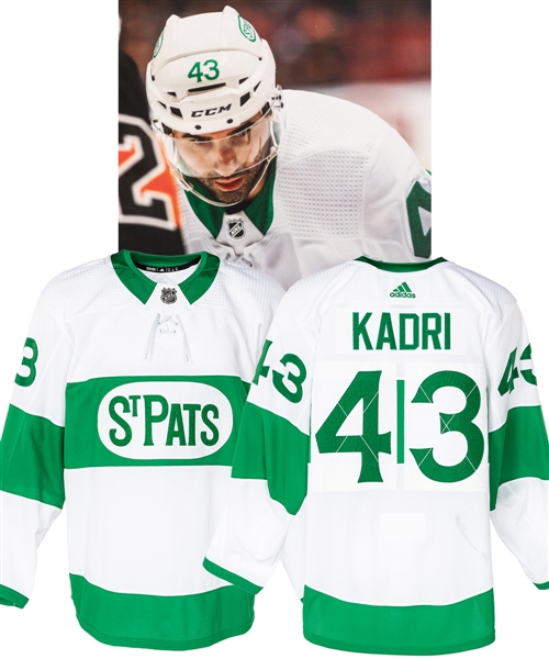 Nazem Kadris 2018-19 Toronto Maple Leafs “Toronto St Pats” Game-Worn Alternate First Period Jersey with Team COA