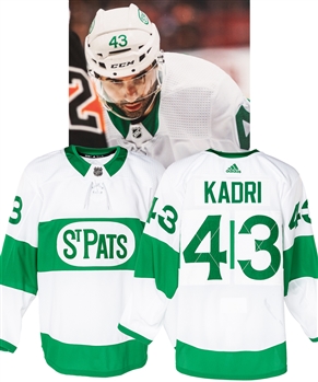 Nazem Kadris 2018-19 Toronto Maple Leafs “Toronto St Pats” Game-Worn Alternate First Period Jersey with Team COA