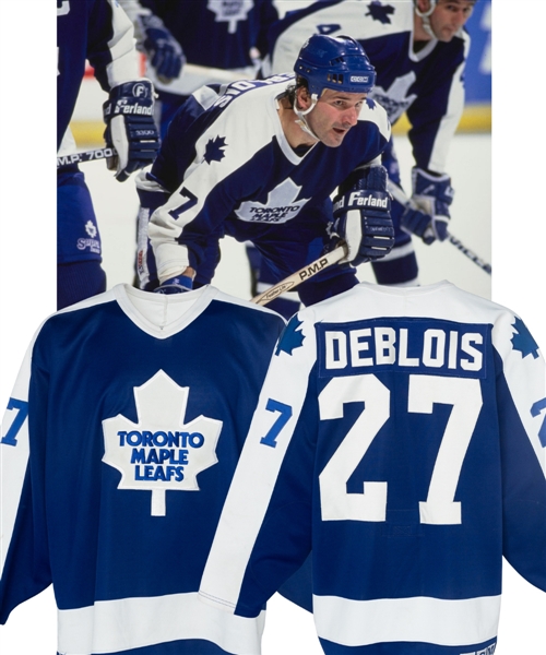 John Kordics and Lucien DeBlois 1990-91 Toronto Maple Leafs Game-Worn Jersey - Photo-Matched!