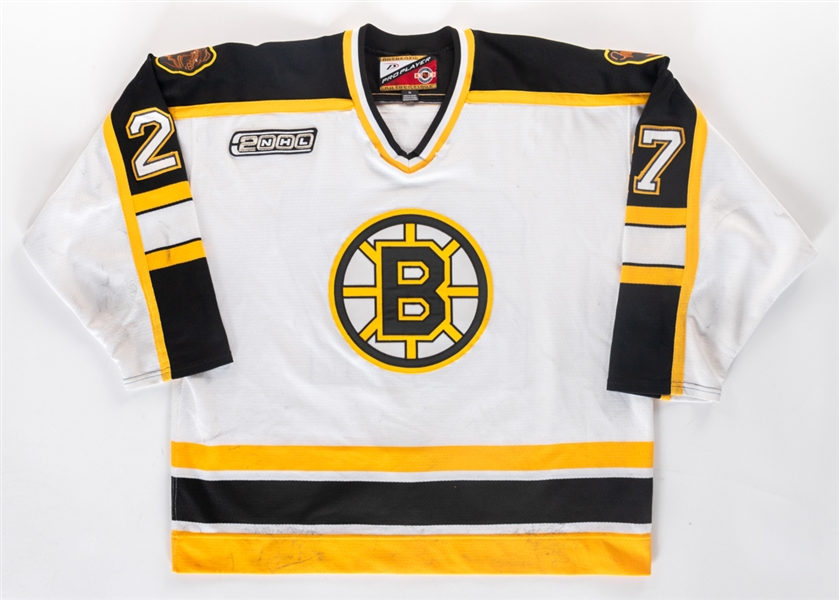 Landon Wilsons 1999-2000 Boston Bruins Game-Worn Jersey with LOA - Nice Game Wear! - Photo-Matched! 
