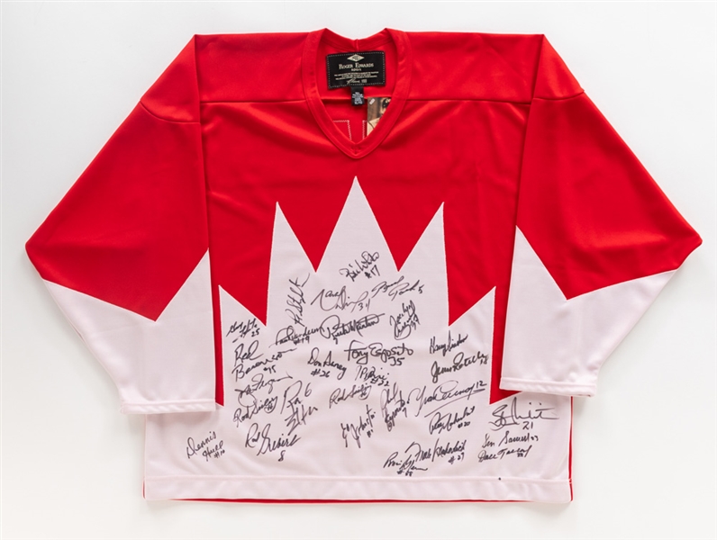 Paul Hendersons 1972 Canada-Russia Series 30th Anniversary Team-Signed Jersey with His Signed LOA