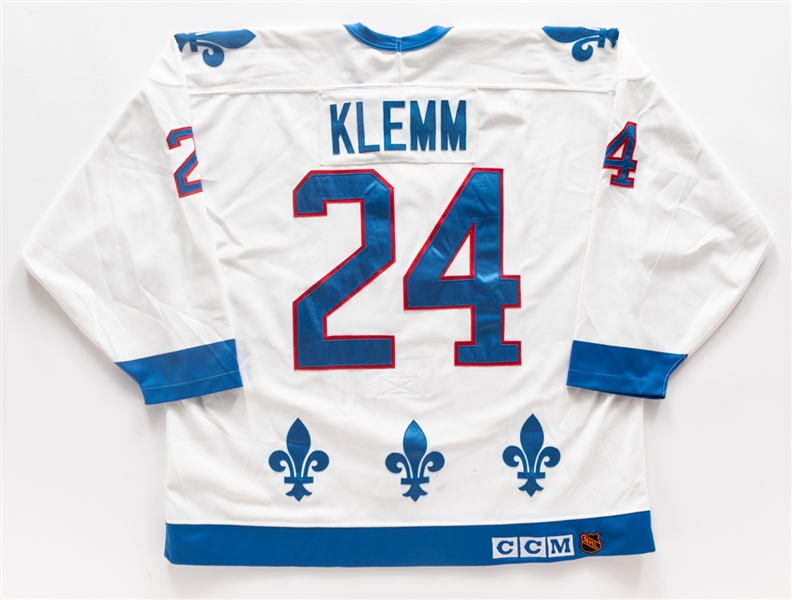 Jon Klemms 1994-95 Quebec Nordiques and 1997-98 Colorado Avalanche Game-Worn Jerseys 