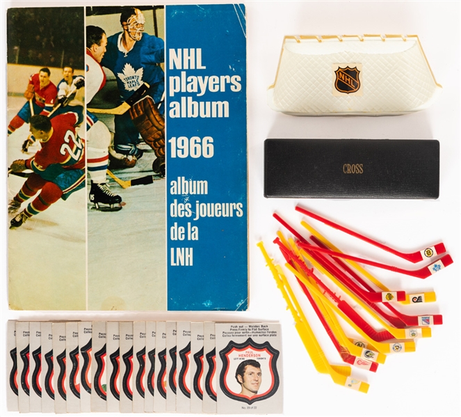 1965-66 Coca-Cola NHL Complete 108-Card Set in Album and 1972-73 O-Pee-Chee Hockey Player Crest 22-Card Set