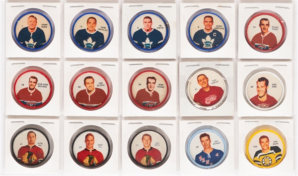 1960-61, 1961-62 and 1962-63 Shirriff Hockey Coins Complete Sets