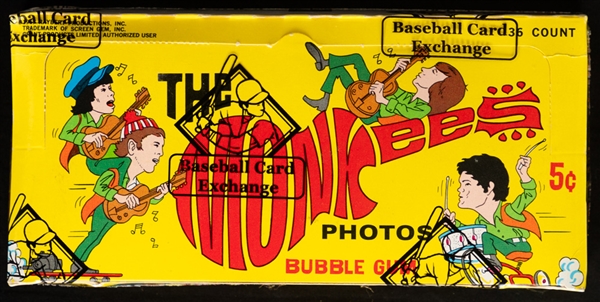 1967 Donruss (Canada) The Monkees Series A Wax Box (36 Unopened Packs) - BBCE Certified