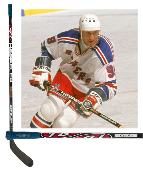 Wayne Gretzkys 1998-99 New York Rangers Hespeler CS Pro Game-Used Stick with LOA
