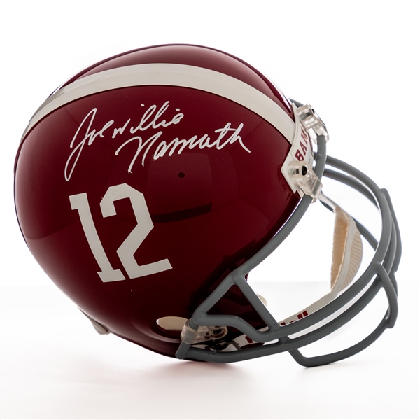 Joe Namath Signed Alabama Crimson Tide Full-Size Riddell Throwback Replica Helmet with PSA/DNA COA