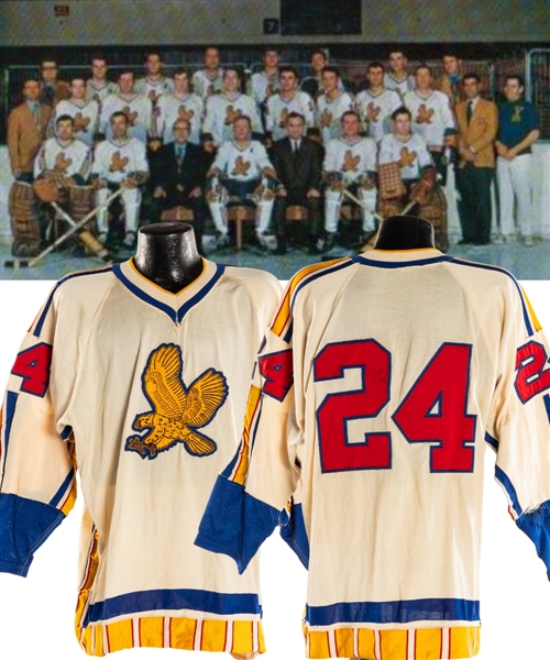 Stan Fullers 1969-70 WHL Salt Lake Golden Eagles Inaugural Season Game-Worn Jersey with LOA