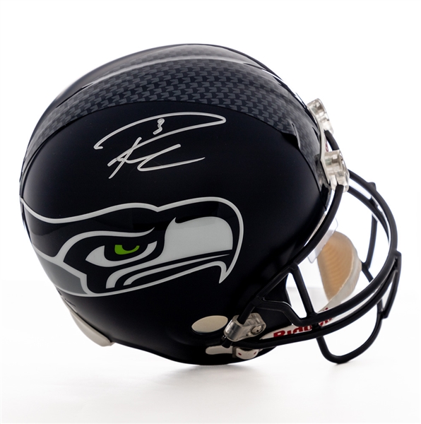 Russell Wilson Signed Seattle Seahawks Full-Size Riddell Replica Model Helmet with PSA/DNA COA 