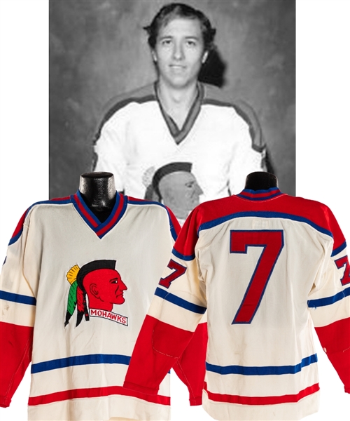 Muskegon Mohawks IHL 1972-73 Game-Worn Jersey Attributed to Louis Frigon