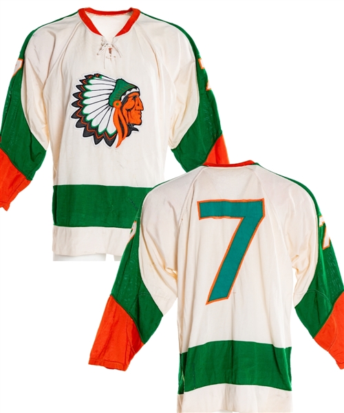 Mid-1970s WCHL Kamloops Chiefs #7 Game-Worn Jersey