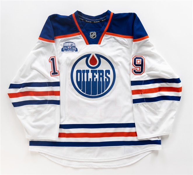 Patrick Maroons 2015-16 Edmonton Oilers Game-Worn Jersey - Rexall Place Farewell Season Patch! - Photo-Matched!