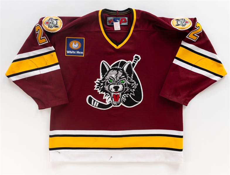 Francis Lessards 2002-03 AHL Chicago Wolves Game-Worn Jersey