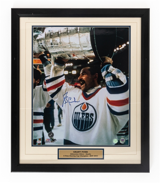 Mark Messier (Limited-Edition) and Grant Fuhr Signed Photo Displays with COAs