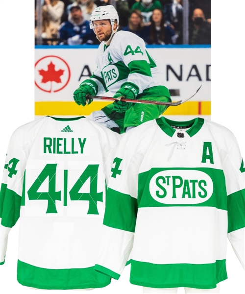 Morgan Riellys 2021-22 Toronto Maple Leafs “Toronto St Pats” Alternate Game-Worn Alternate Captains Jersey with Team COA