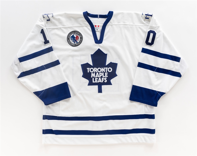 Gary Valk 2001-02 Toronto Maple Leafs "Hockey Hall of Fame Game" Game-Worn Jersey with Team LOA - Hall of Fame Game Patch!