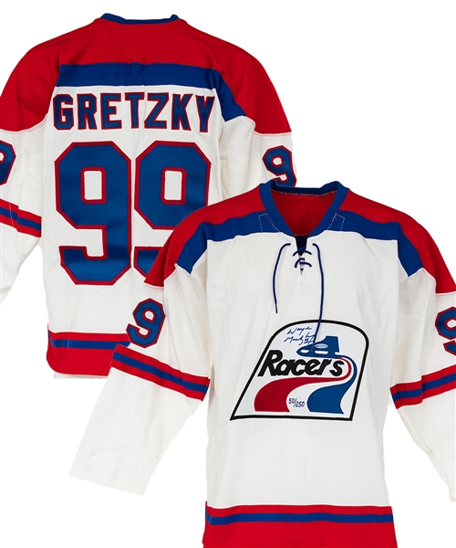 Wayne Gretzky Signed Indianapolis Racers Limited-Edition Home Jersey #50/250 with UDA COA