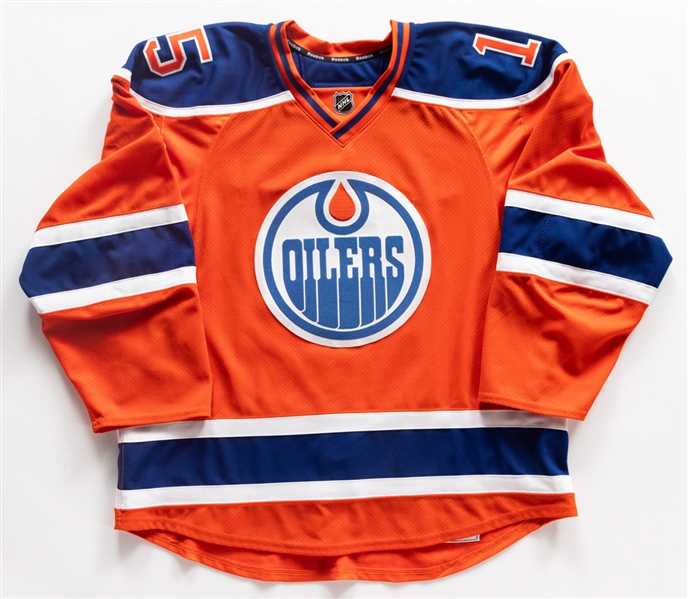 Tyler Pitlicks 2016 NHL Heritage Classic Edmonton Oilers Game-Worn First Period Jersey