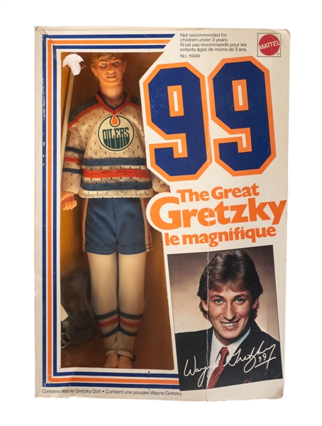 Wayne Gretzky Early-1980s Aladdin Lunchbox with Thermos and 1983 Mattel Doll in Original Box