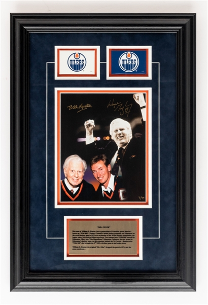 Wayne Gretzky and Bill Hunter Dual-Signed Limited-Edition Framed Photo Display (16" x 24")