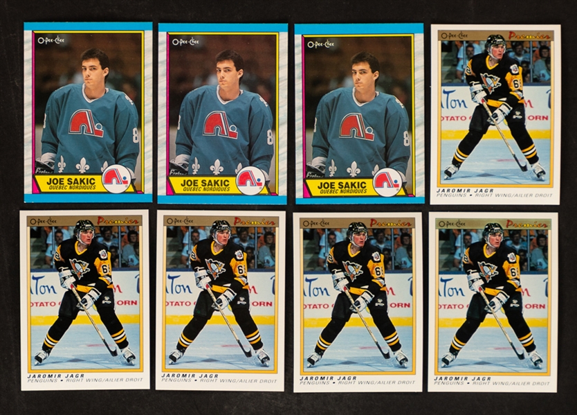 Late-1980s/Early-1990s Hockey Set Collection (50+) Inc. 1989-90 O-Pee-Chee Hockey Complete Sets (3) and 1990-91 O-Pee-Chee Premier Hockey Complete Sets (6)