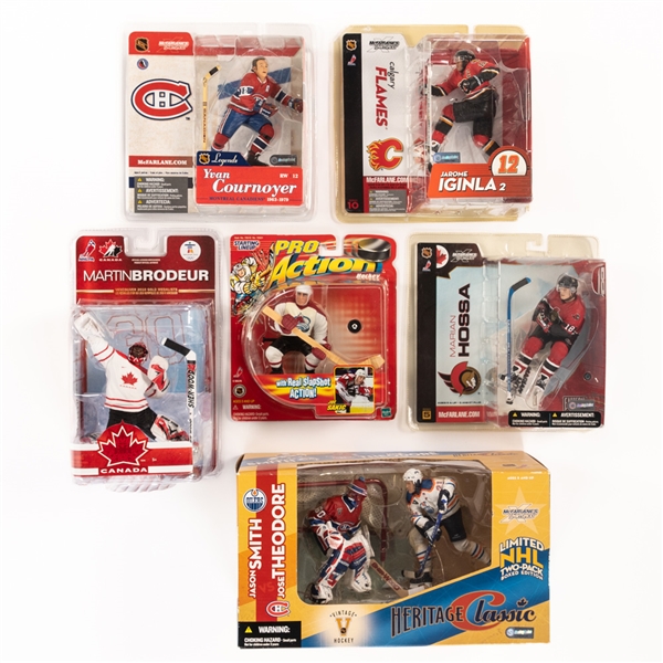 McFarlane, Starting Lineup, Pro Zone and NHLPA 1990s/2000s Hockey Figurines in Their Original Boxes (36)