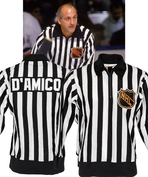 John DAmicos Early-1980s NHL Linesman Game-Worn Jersey with LOA