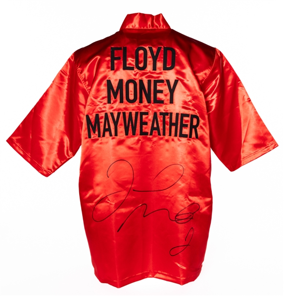 Floyd "Money" Mayweather Jr. Signed Fight Robe with JSA Auction LOA