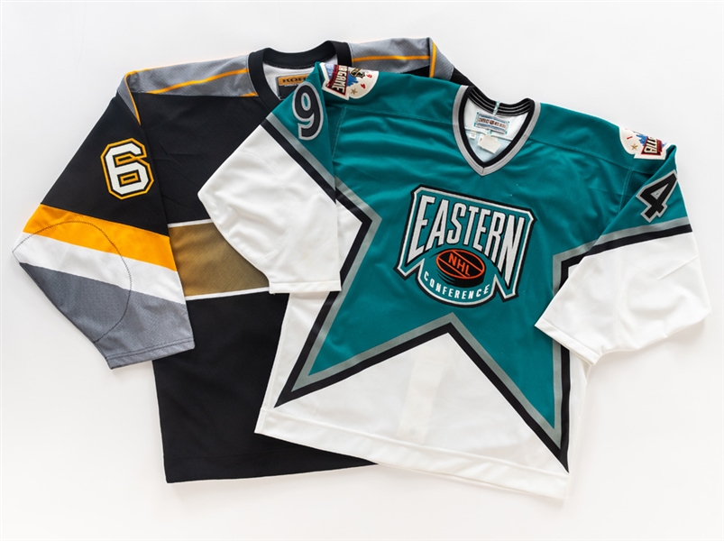 Mario Lemieux 2001-02 Pittsburgh Penguins Captains Pro Model and Jacques Demers 1994 NHL All-Star Game Eastern Conference Jerseys 
