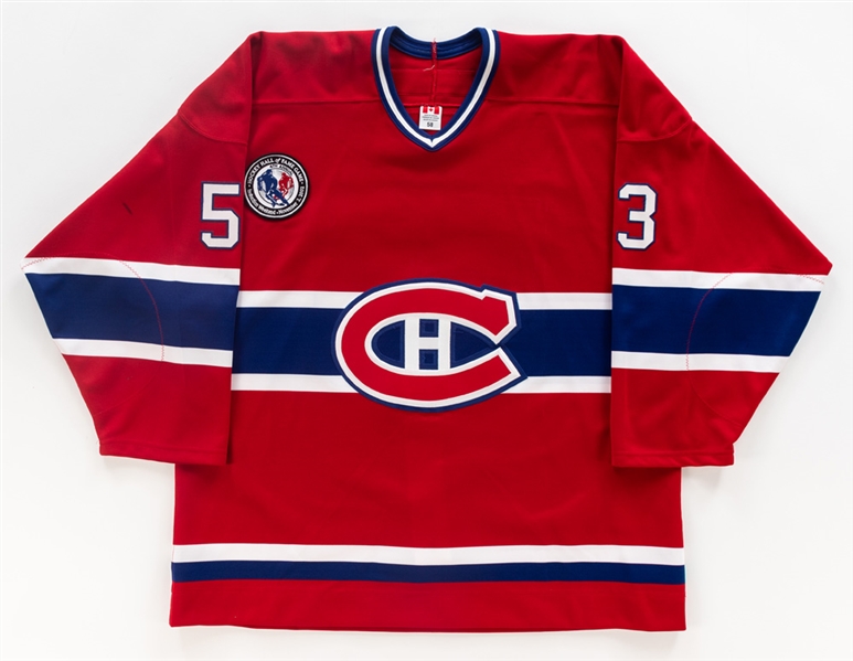 Sylvain Blouin’s 2002-03 Montreal Canadiens “Hall of Fame Game” Game-Worn Jersey 
