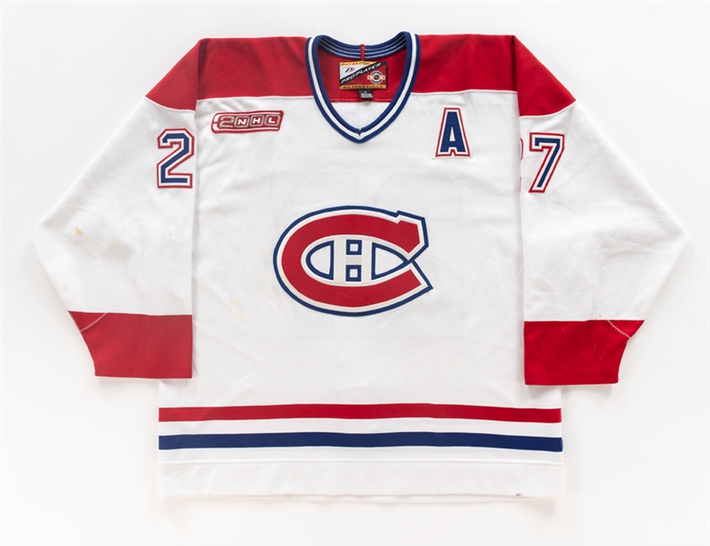 Shayne Corsons 1999-2000 Montreal Canadiens Game-Worn Alternate Captains Jersey - NHL 2000 Patch! 