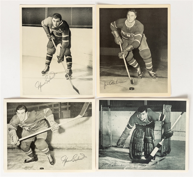 1945-1954 Quaker Oats Hockey Photos Montreal Canadiens Master Collection (95/97) Including Variations Plus Duplicates 