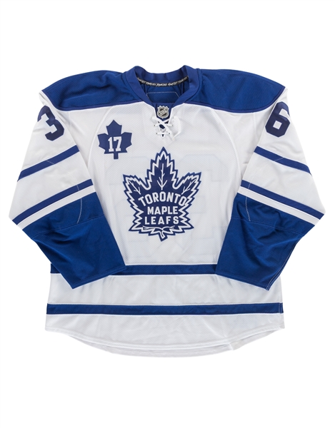 Anton Stralmans 2008-09 Toronto Maple Leafs Game-Worn Third Jersey with Team LOA - Wendel Clark Retirement Night! - "17" Patch!