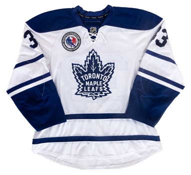 Luca Caputis 2010-11 Toronto Maple Leafs Game-Worn "Hall of Fame Game" Jersey with Team COA